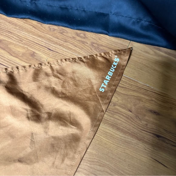 Official Authentic Puppucino Starbucks Tan Bandana Logo Size Large Dog Scarf - Picture 3 of 6
